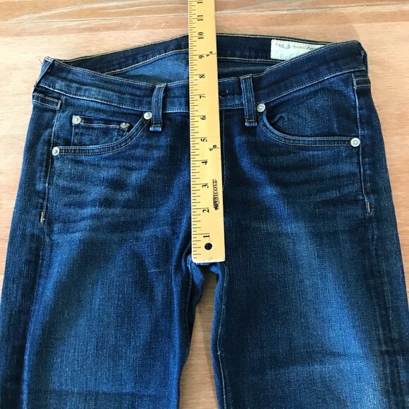 Rag & Bone Skinny Jeans Women 27 Blue Low Rise Woodford Stretch Preppy 16781 - Picture 8 of 12